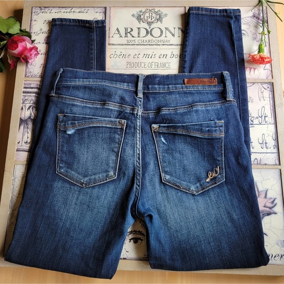 Express Distressed Stretchy Skinny Jeans - Picture 3 of 8